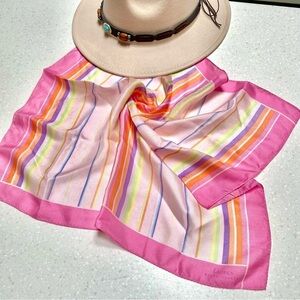 Pastel PINK Ralph Lauren vintage scarf/wrap w beach summer vibe